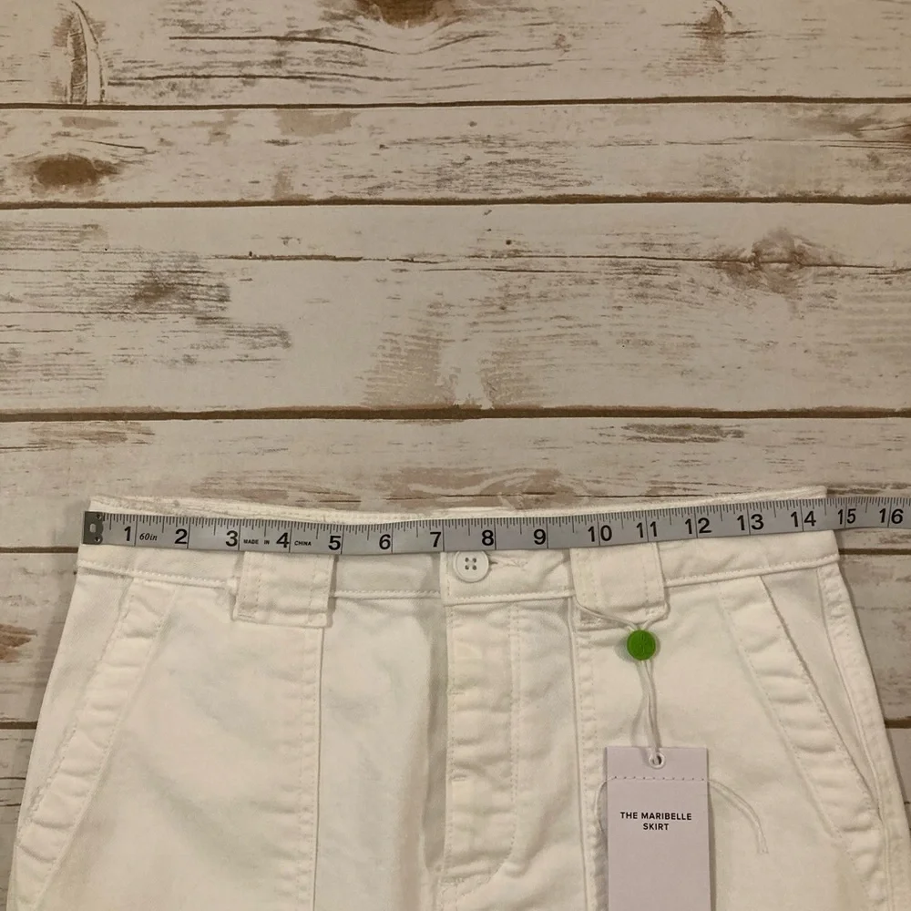Sam Edelman The Maribelle Skirt White Denim Size 4/27